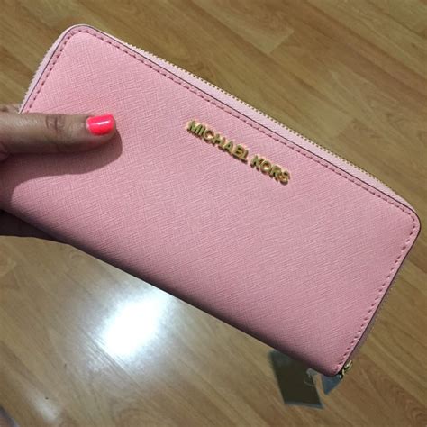 pale pink michael kors wallet|Michael Kors pink wallet sale.